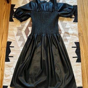 Top shop size 6 Faux leather Dress
